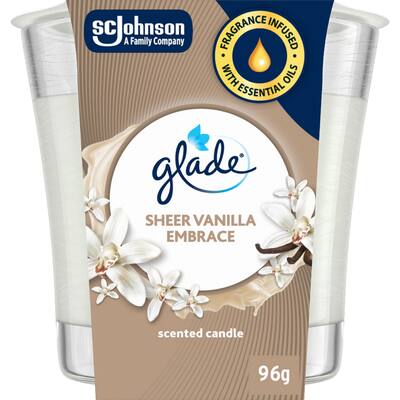 glade jar scented candle sheer vanilla embrace
