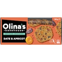 Olina's Bakehouse Artisan Crackers Date & Apricot