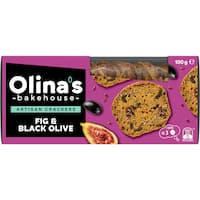 Olina's Bakehouse Artisan Crackers Fig & Black Olive
