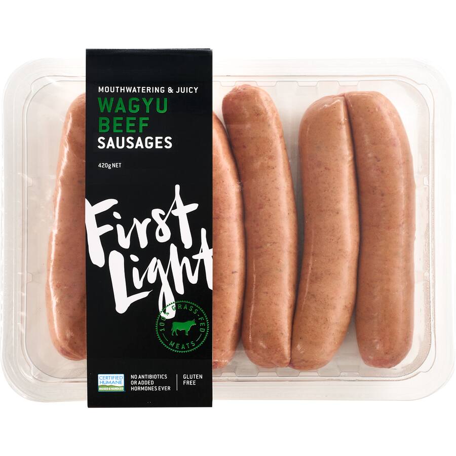 First Light Sausages Wagyu Beef