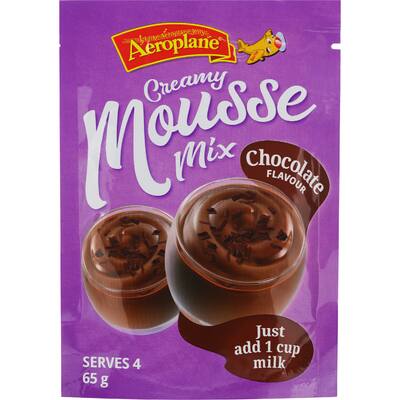 aeroplane dessert mix chocolate mousse