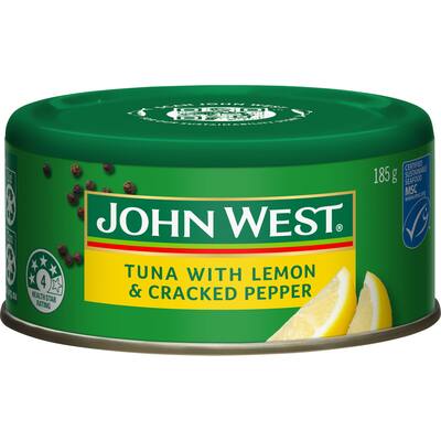 john west tempters tuna lemon & cracked pepper