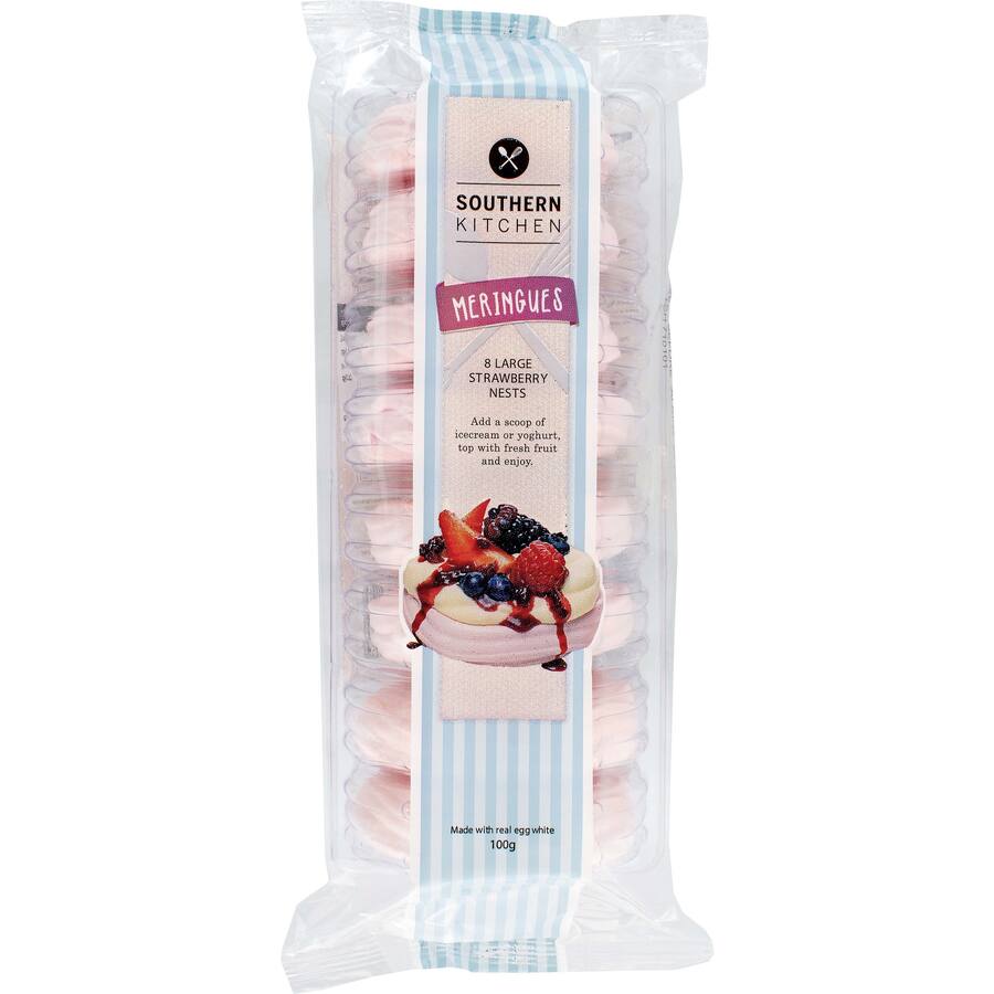 Southern Kitchen Meringue Nests Strawberry Large
