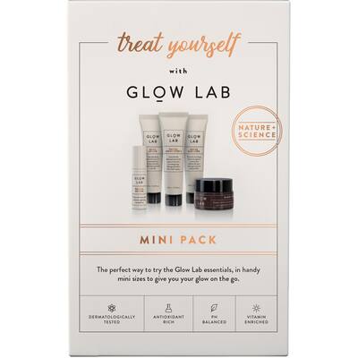 glow lab gift pack mini facial products