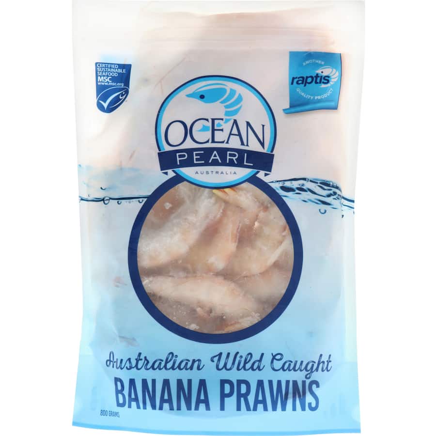 Ocean Pearl Prawns Whole Raw Banana