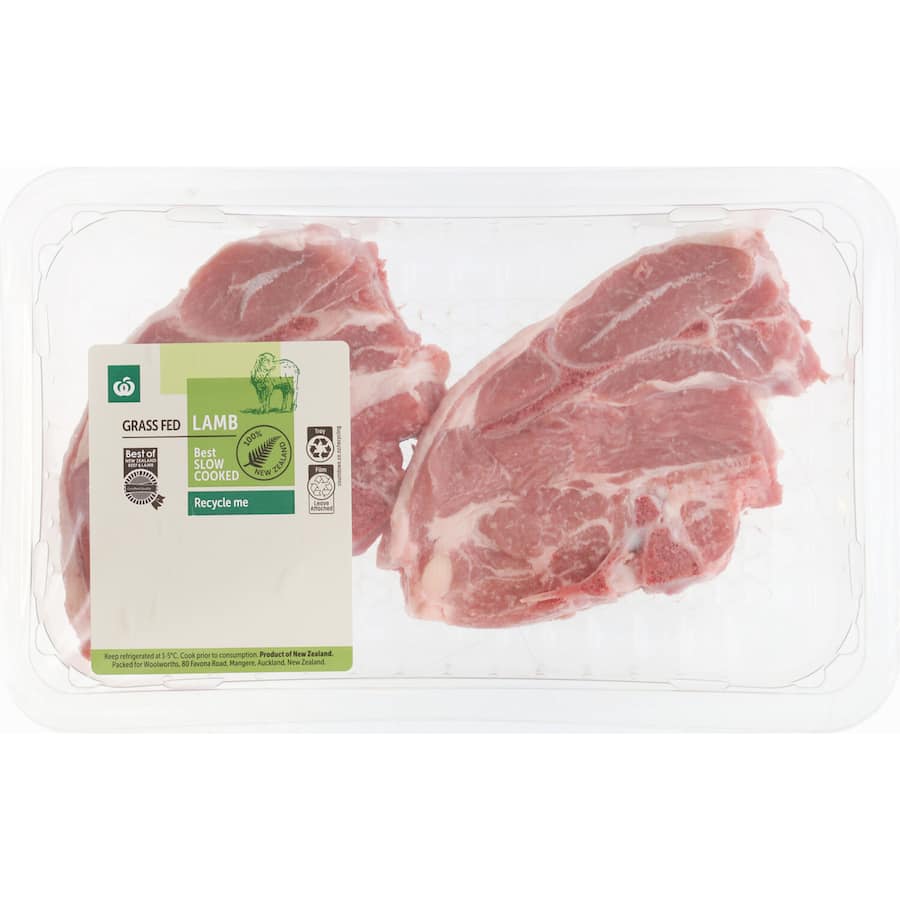 Woolworths Nz Lamb Shoulder Chops Grass Fed