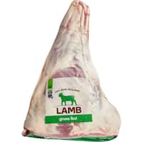 woolworths half lamb leg bone in nz grass fed