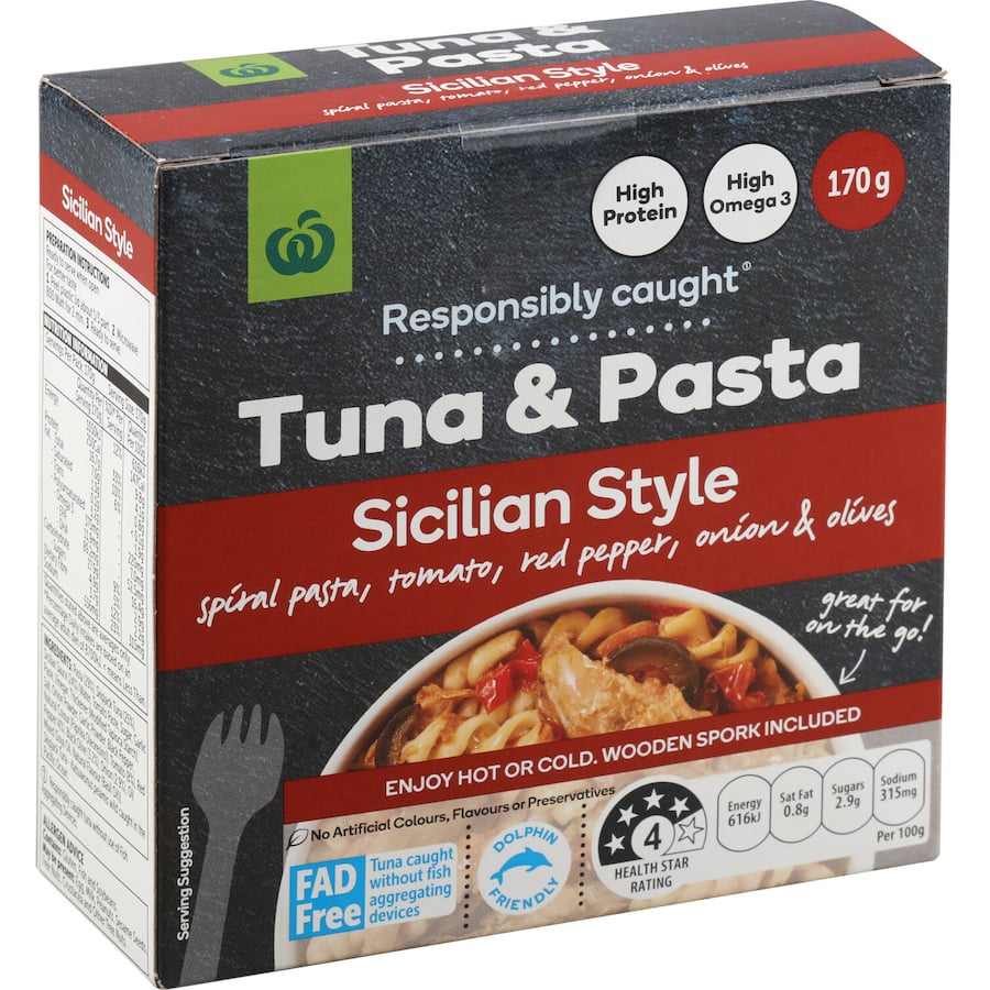 Woolworths Tuna & Pasta Sicilian