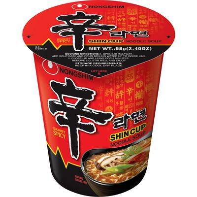 nong shim instant noodles cup shin ramyun