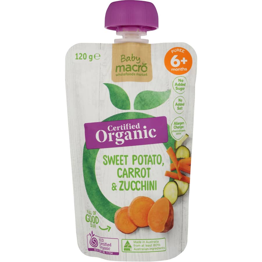 Buy Macro Organic Baby Food 6+ Months Sweet Potato, Carrot