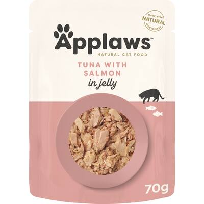 applaws wet cat food tuna with salmon in jelly