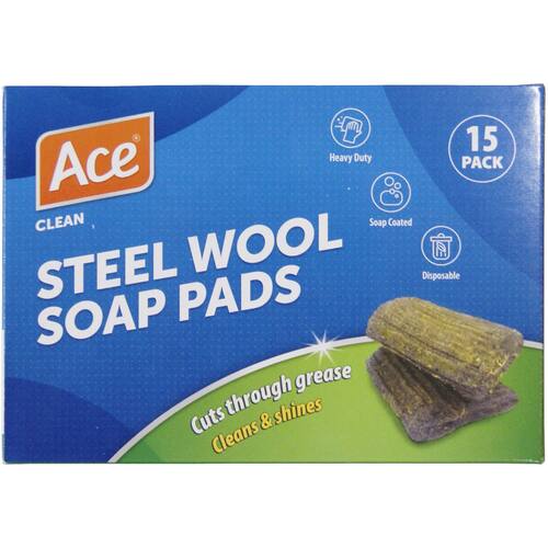 Ace Steel Wool Soap Pads
