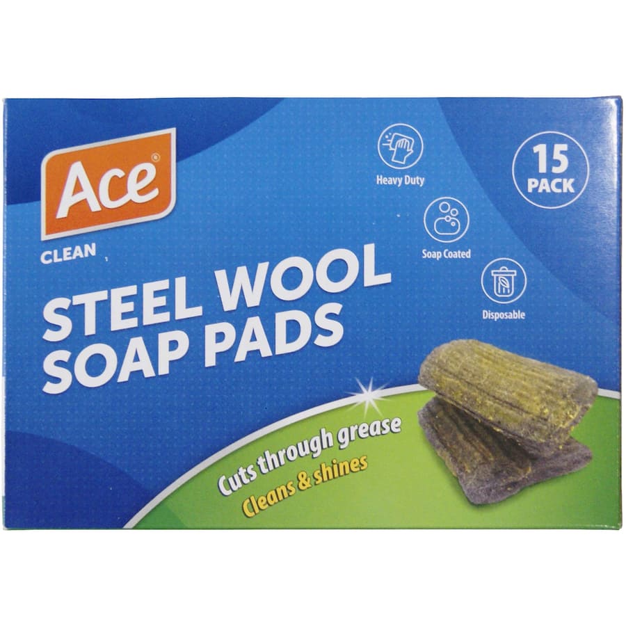 Ace Steel Wool Soap Pads