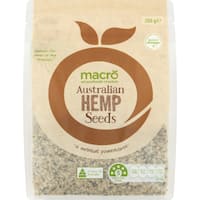 Macro Hemp Seeds