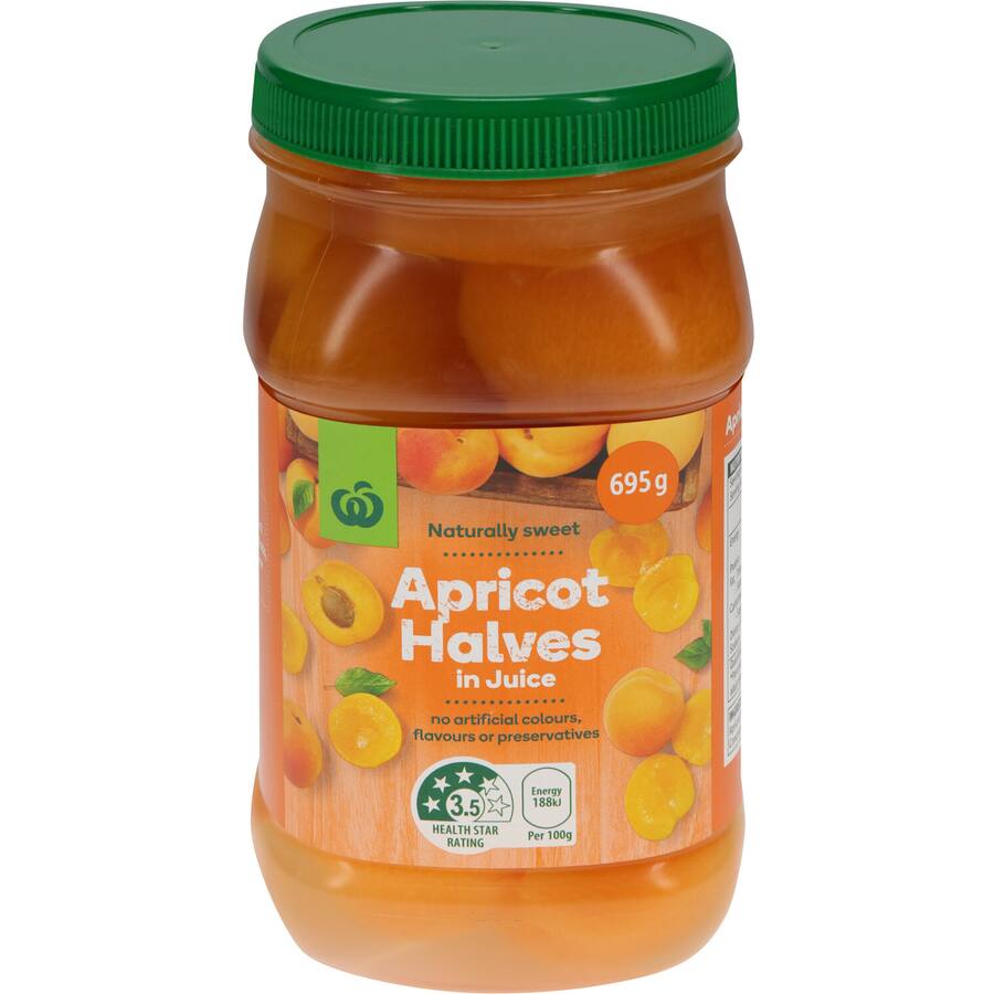 Woolworths Apricot Halves In Juice