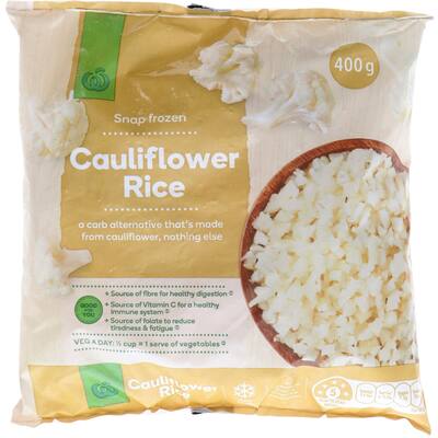 woolworths frozen cauliflower rice 