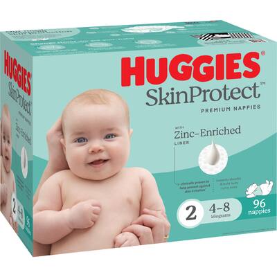 huggies skin protect nappies size 2 (4-8kg)