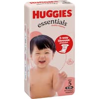 Huggies Essentials Nappies For Boys & Girls Size 5 13 -18kg