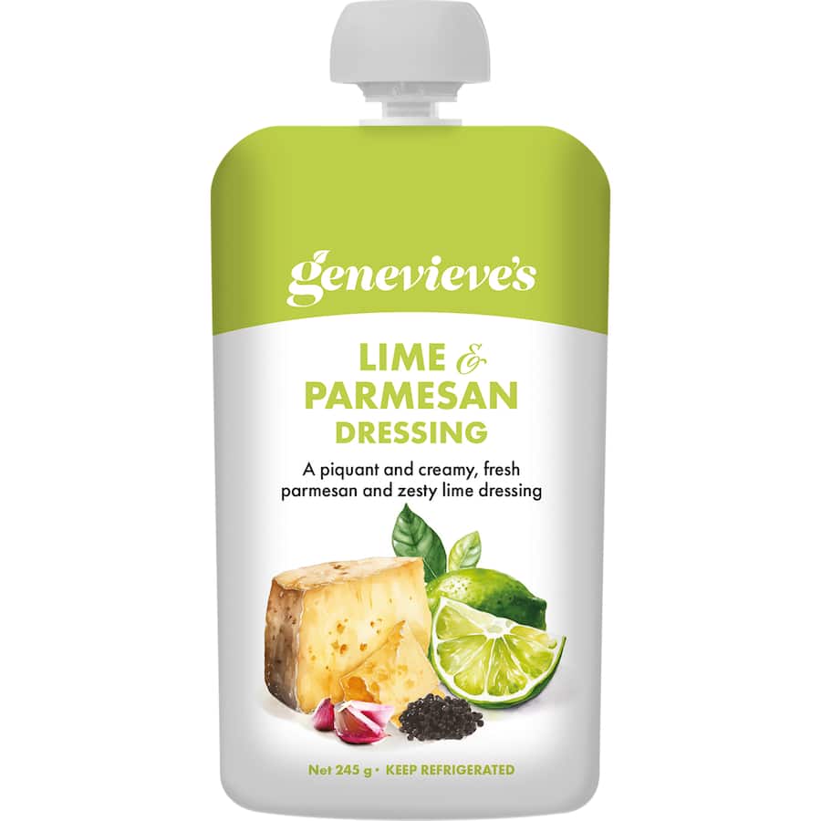 Genevieves Salad Dressing Lime & Parmesan