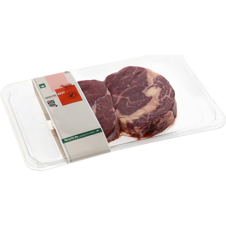 Woolworths NZ Beef Scotch Fillet Steak Rib Eye 0.2-0.5kg 2pcs | bunch