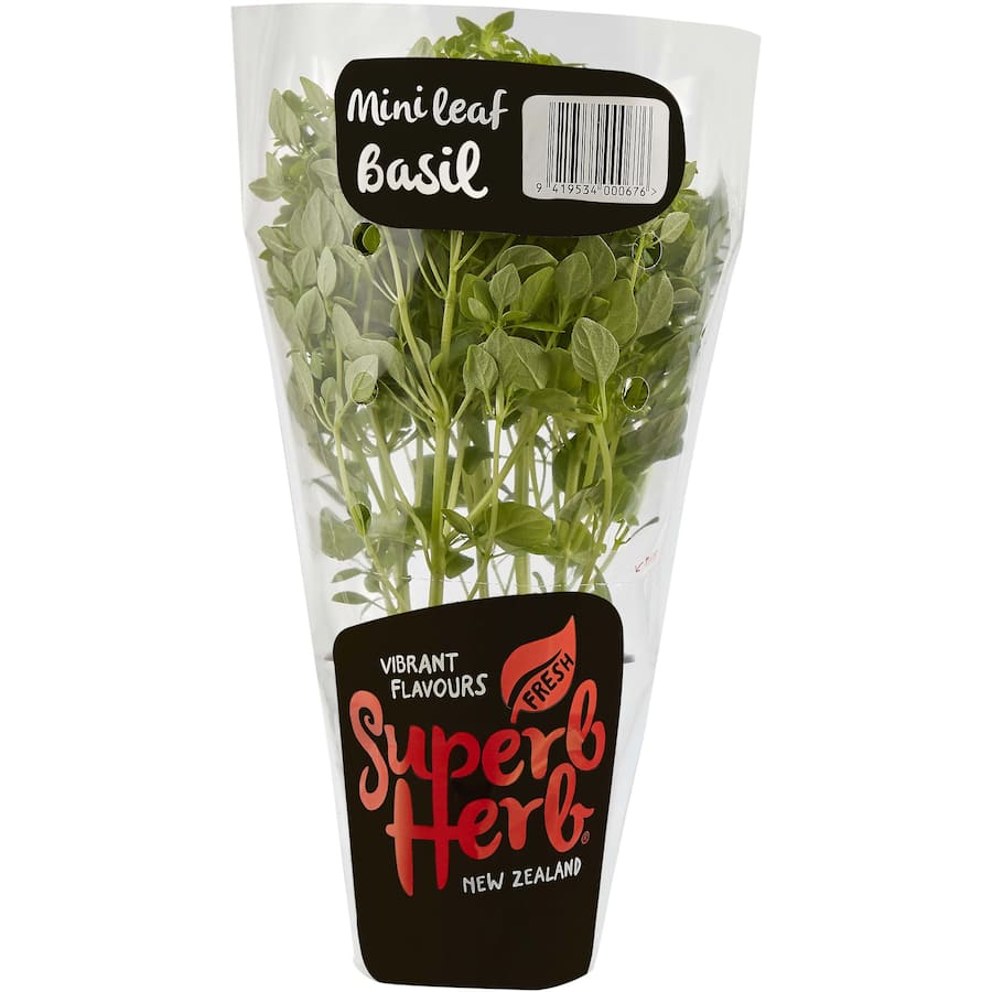Superb Herb Fresh Vegetable Basil Living Plant Mini