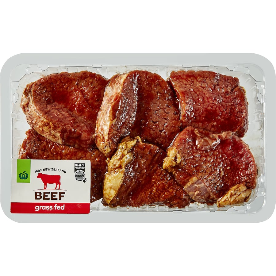 Woolworths Nz Beef Steak Honey & Garlic Grass Fed