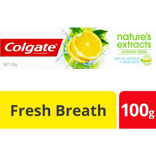 Buy Colgate Toothpaste Natures Extracts Lemon & Aloe online at Woolworths NZ