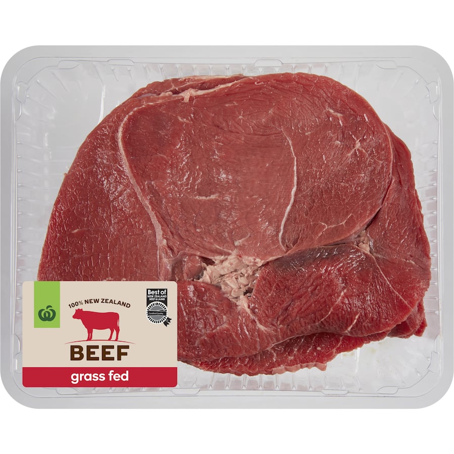 Woolworths Nz Beef Schnitzel 8Pack Grass Fed