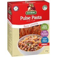 San Remo Pulse Pasta Gluten Free Pasta Spirals Red Lentils