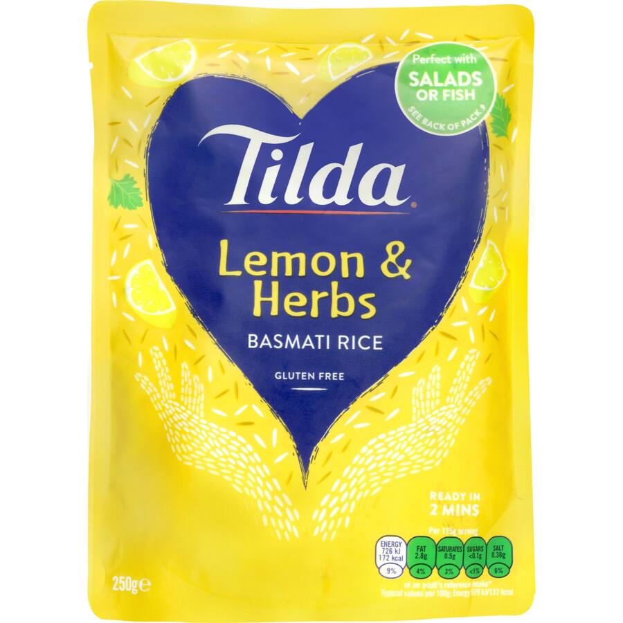 Tilda Microwave Rice Lemon & Herb