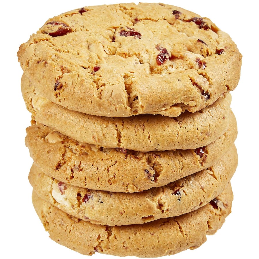 Woolworths Cookies Chunky White Choc & Cranberry