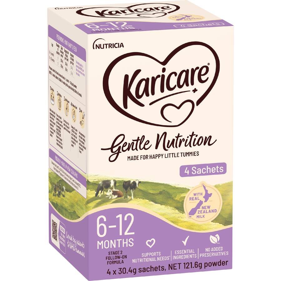 Karicare 2 Baby Formula Sachets From 6 To 12 Months