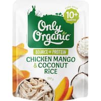 only organic 10 months + baby food mango chicken