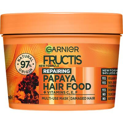 garnier fructis hair mask papaya hair food