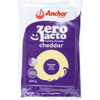 anchor cheese cheddar lactose free