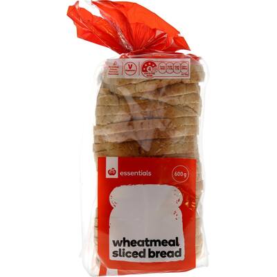essentials sliced bread wheatmeal