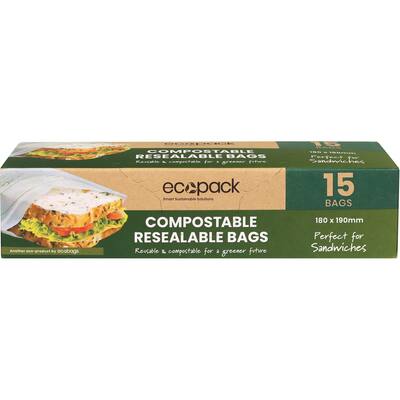 ecopack compostable sandwich bags resealable