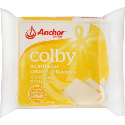 anchor cheese slices colby