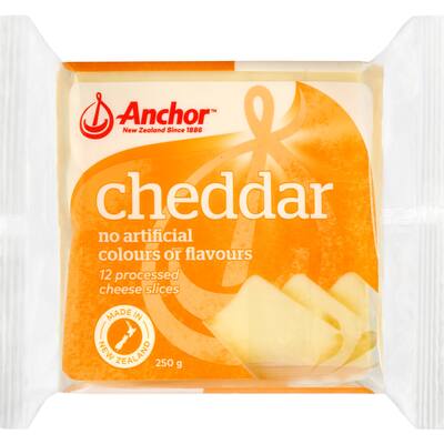 anchor cheese slices cheddar