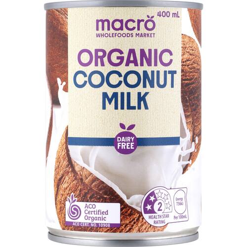 Macro Organic Coconut Milk 400ml bunch