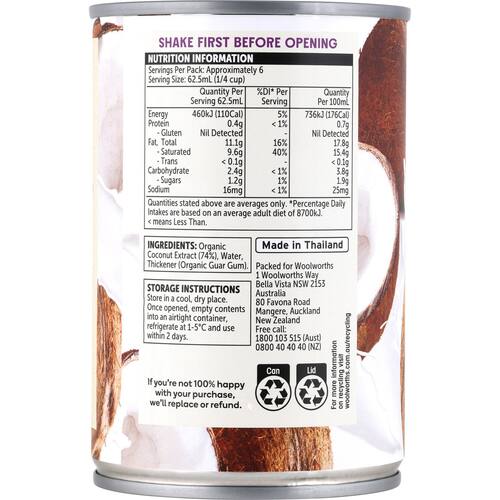Macro Organic Coconut Milk 400ml bunch