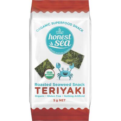 honest sea seaweed snack teriyaki