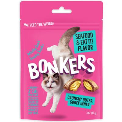 bonkers cat treats seafood