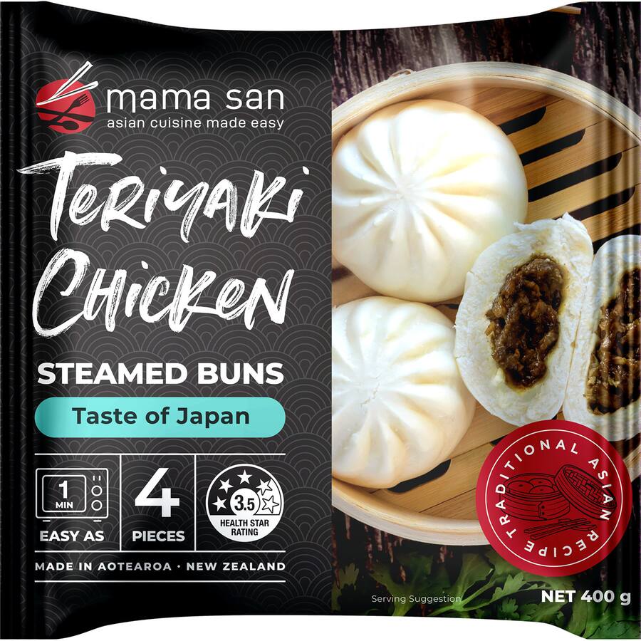 Mama San Steamed Buns Teriyaki Chicken