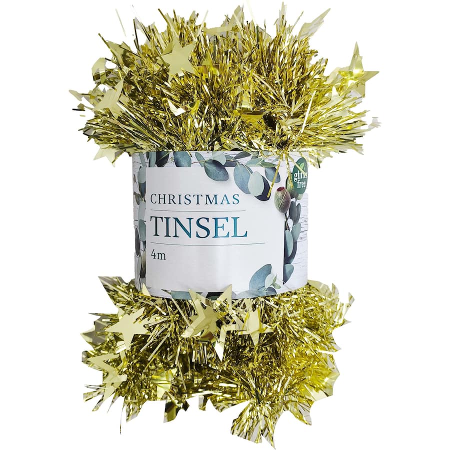 Christmas Tinsel Golden Pash