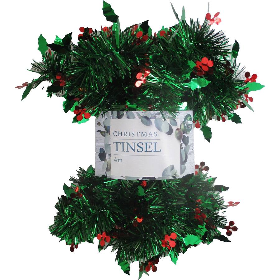 Christmas Tinsel Green