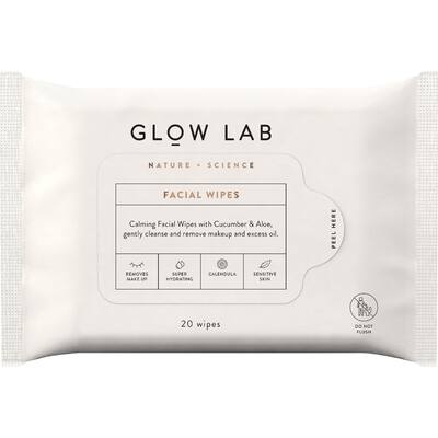 glow lab facial wipes 