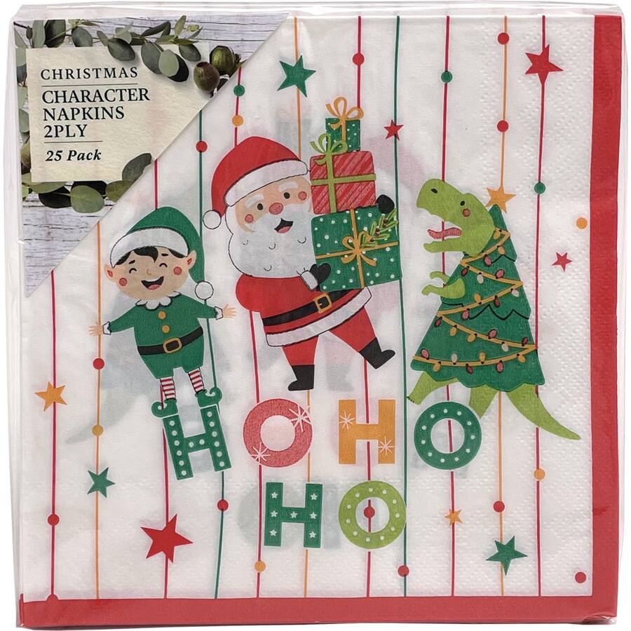 Christmas Napkins Characters
