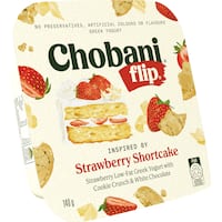 chobani flip greek yoghurt strawberry shortcake