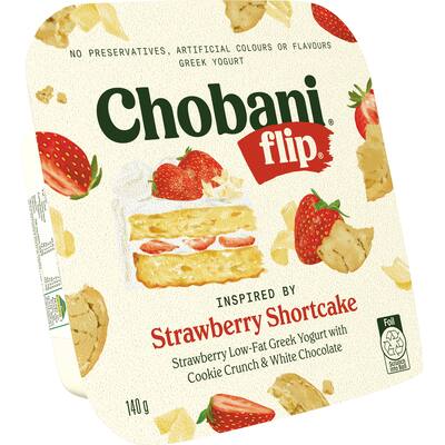 chobani flip greek yoghurt strawberry shortcake